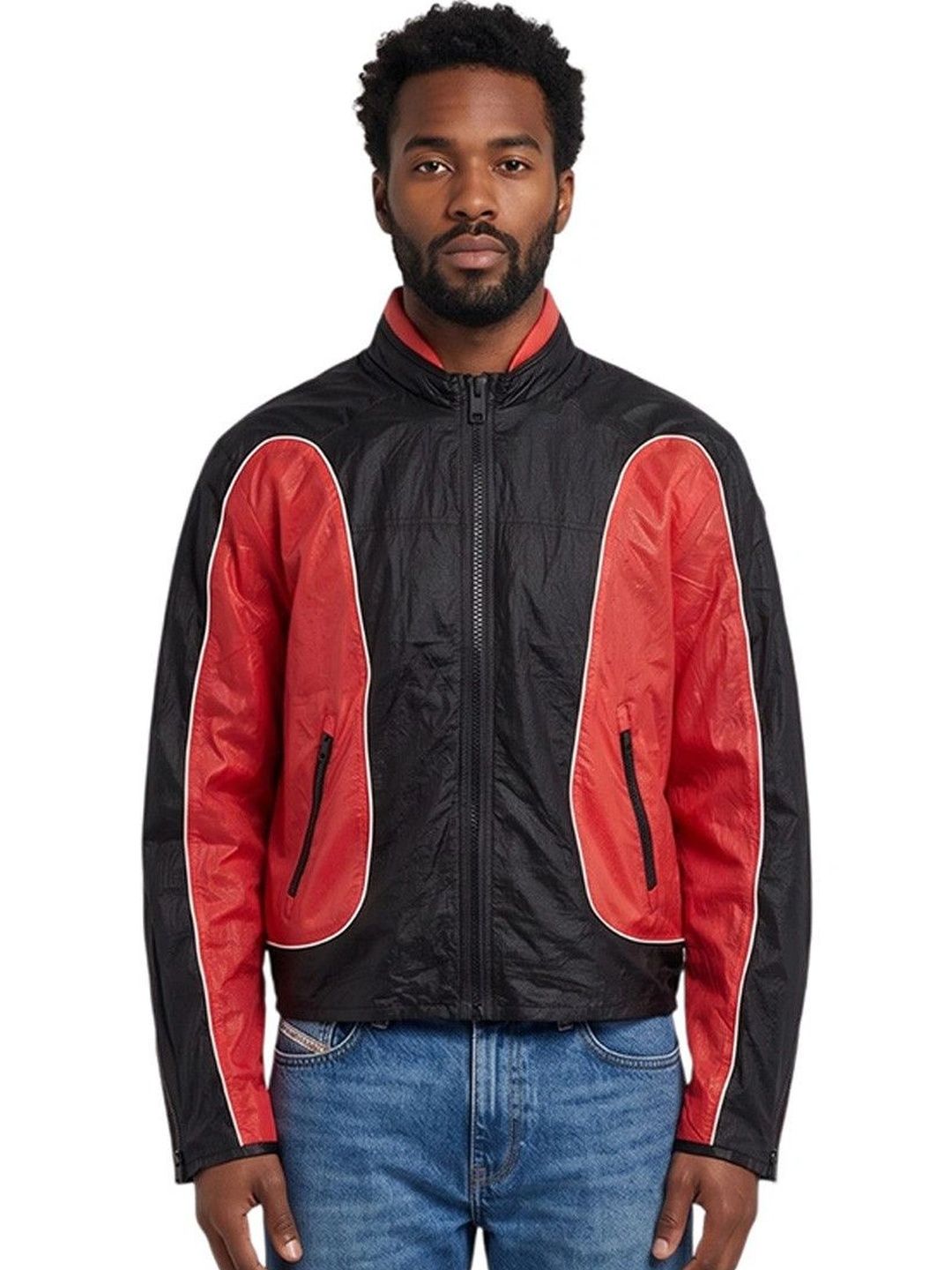 DIESEL Men Colourblocked Bomber Jacket-picture-56
