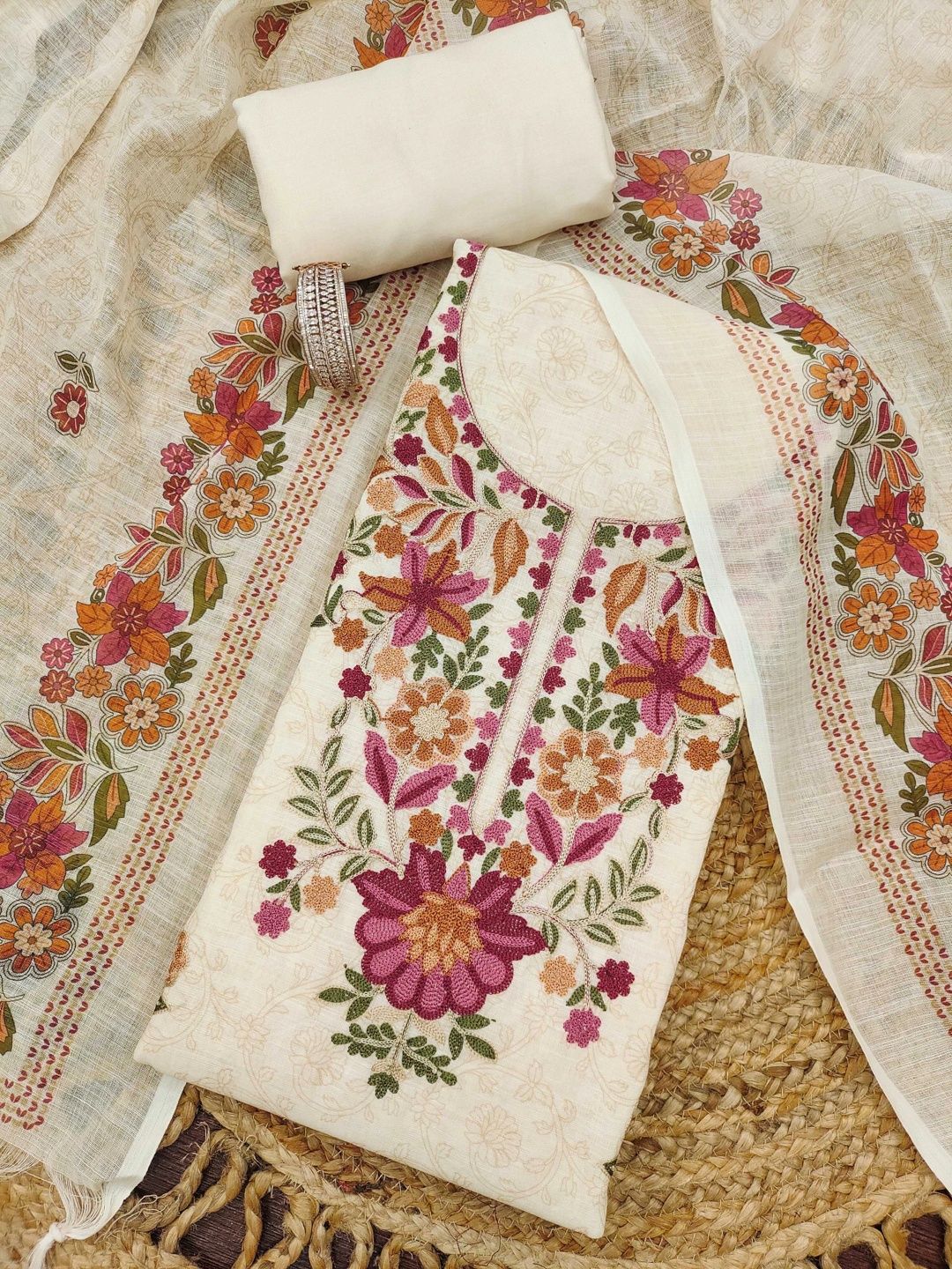Maroosh Embroidered Unstitched Dress Material-picture-21