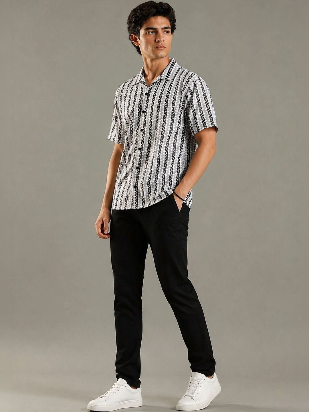 HERE&NOW Men Comfort Printed Casual Shirt-picture-56