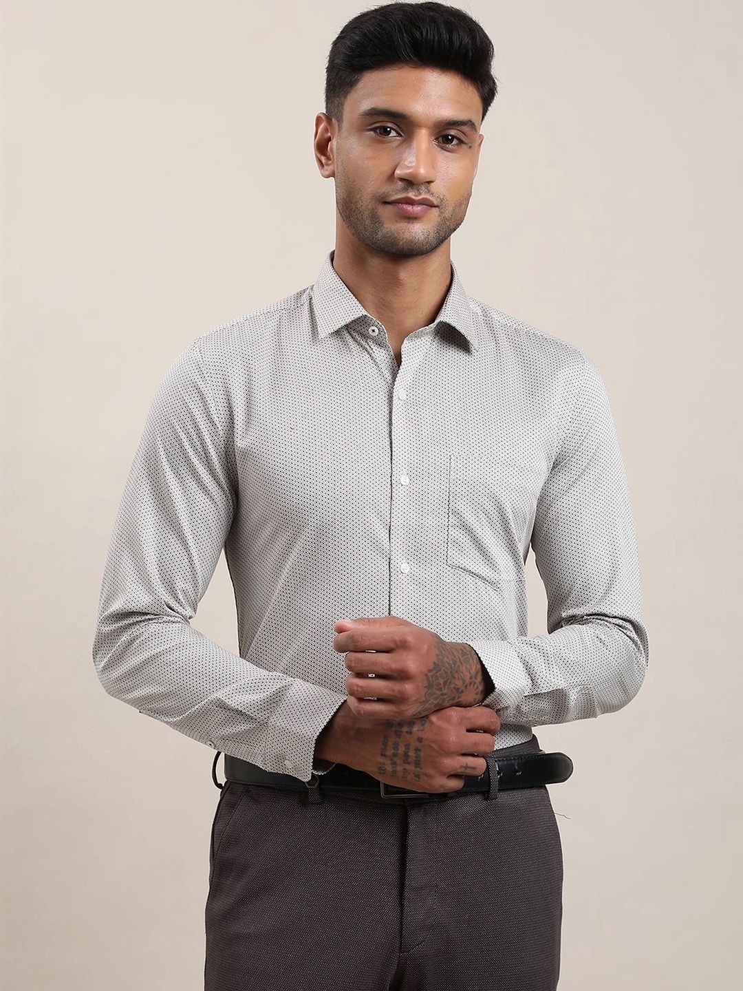 Turtle Men Standard Slim Fit Printed Semiformal Shirt-picture-23