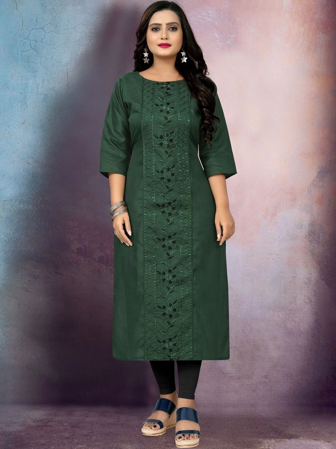 HETSA Ethnic Motifs Embroidered Kurti-picture-30