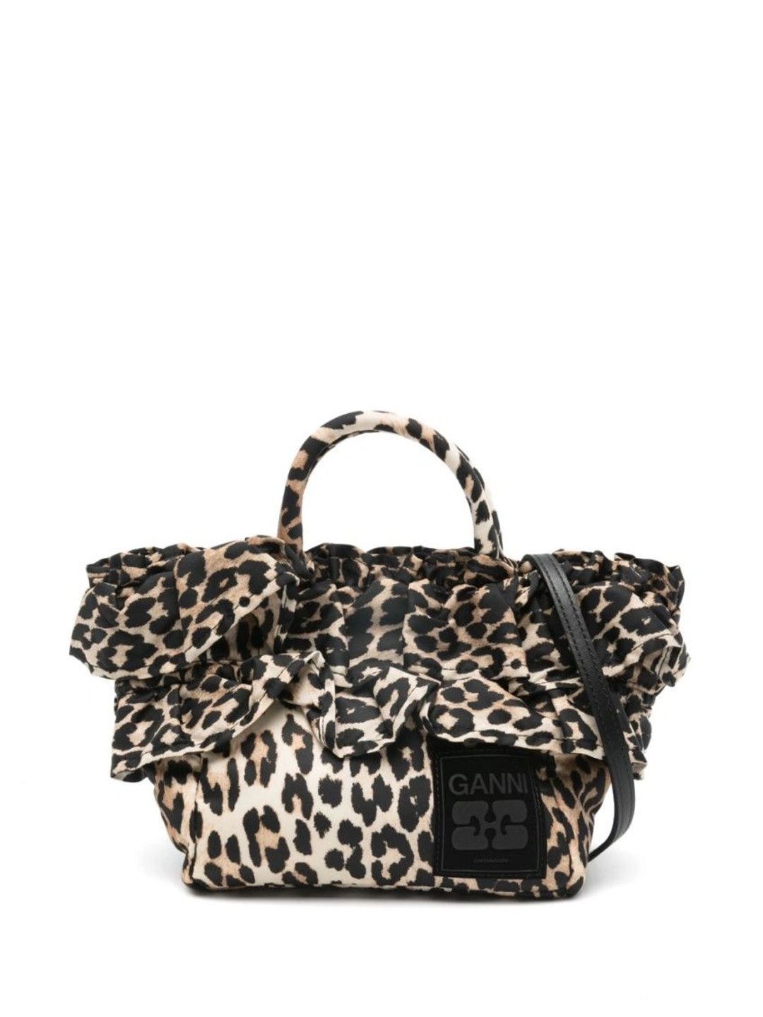 Ganni Animal Printed Handheld Bag-image-32