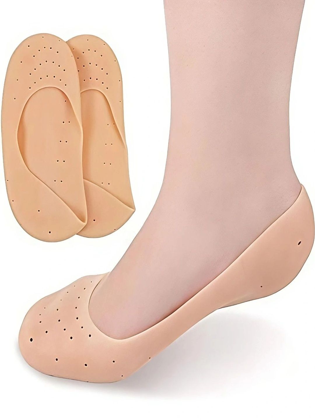 ARCADE TOYS Women Silicone Anti Heal Crack Foot Protector Shoe Accessories-picture-34
