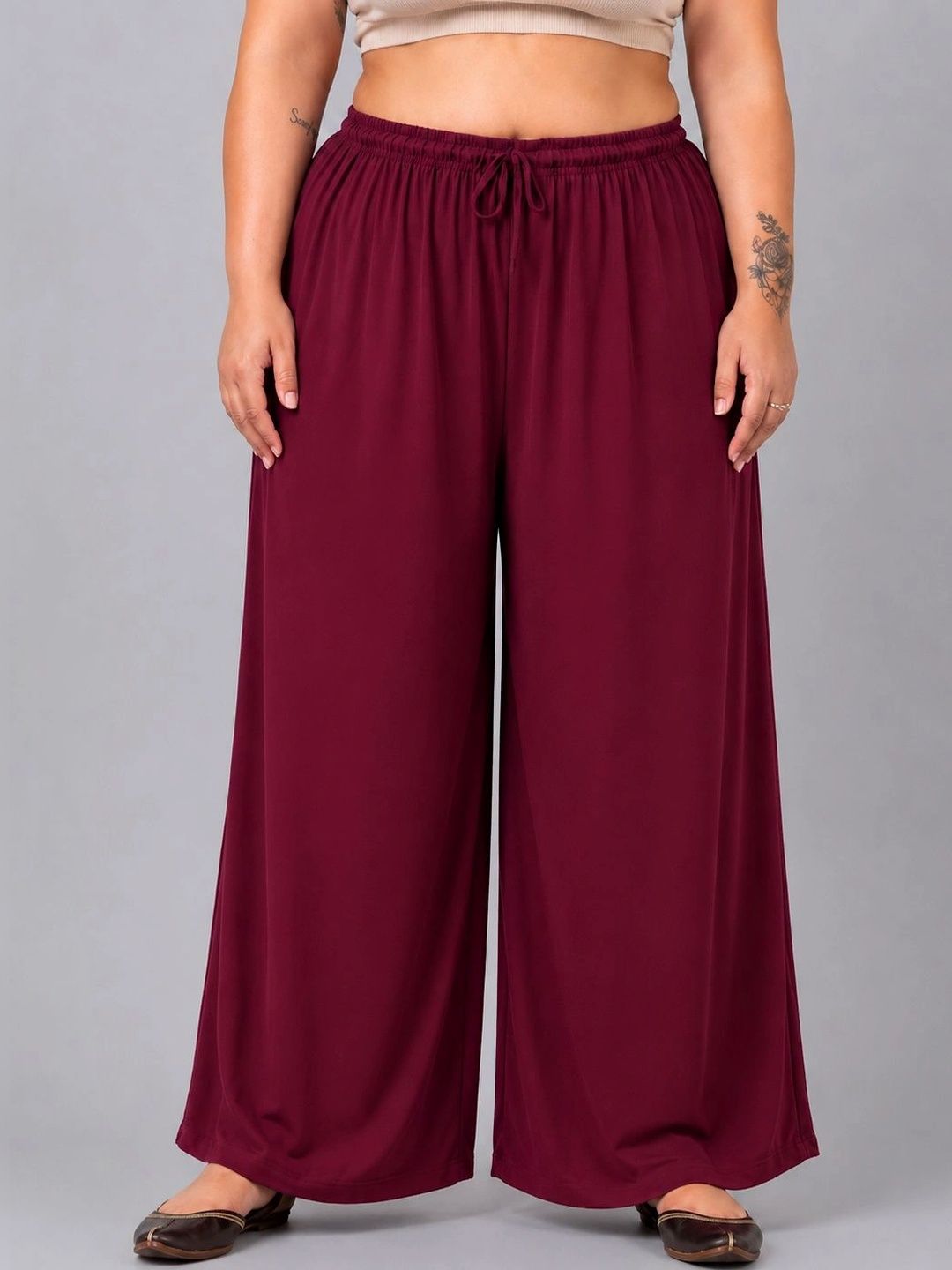 STYLE ACCESS Women Casual Ethnic Drawstring Palazzos-picture-17