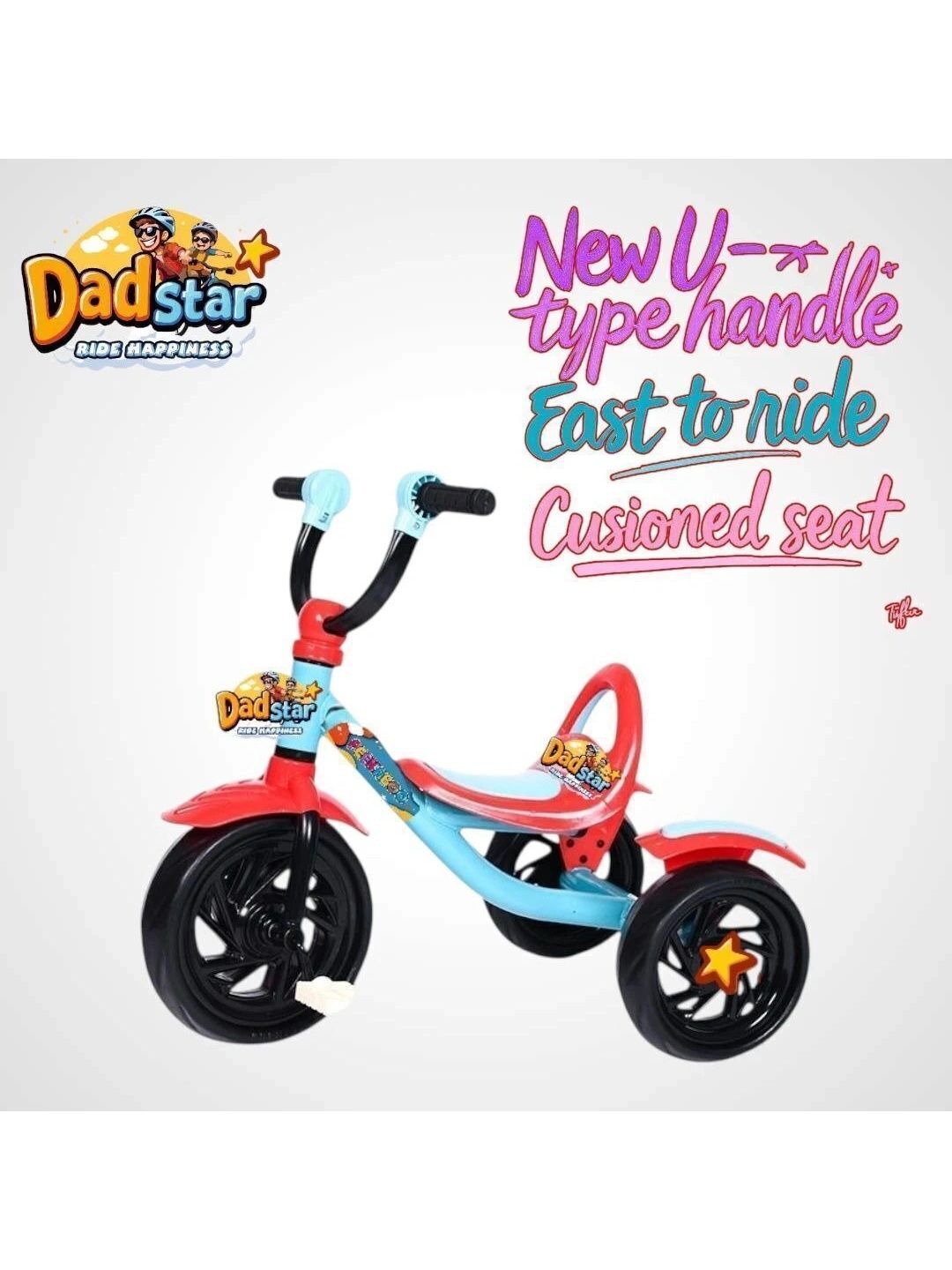 DADSTAR PEEKABOO Patterned Glossy Bicycle - 12 Inch-image-20