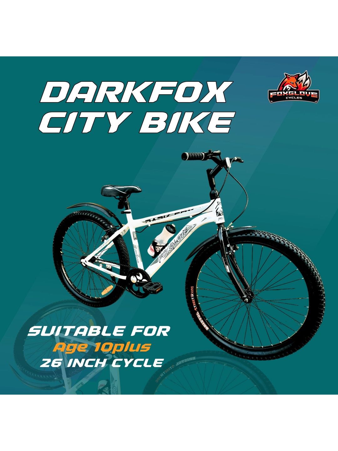 FOXGLOVE =Patterned Glossy Bicycle - 26 Inch-picture-32