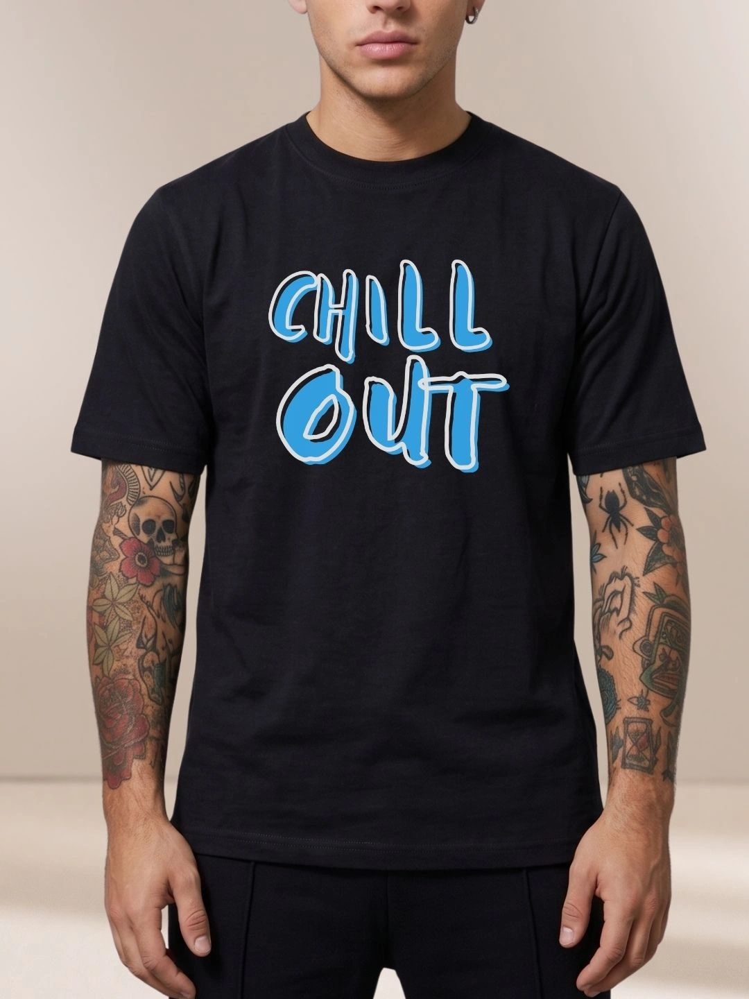 MEG FASHION Men Typography Printed T-shirt-picture-17