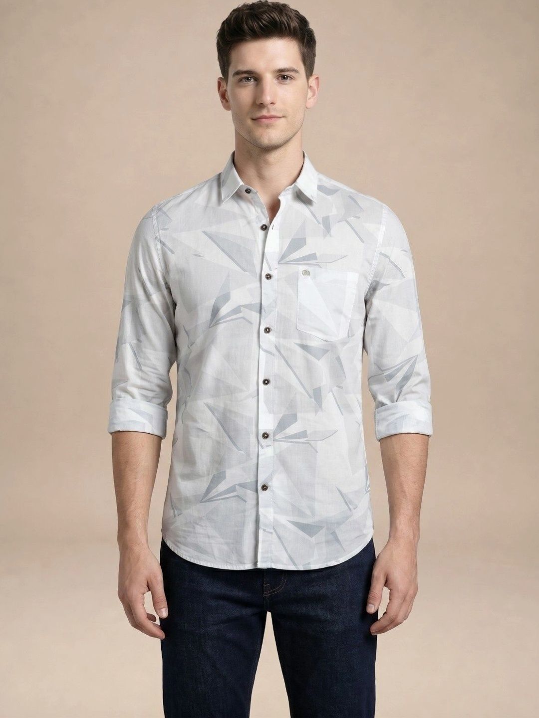 Turtle Men Relaxed Slim Fit Printed Casual Shirt-picture-14