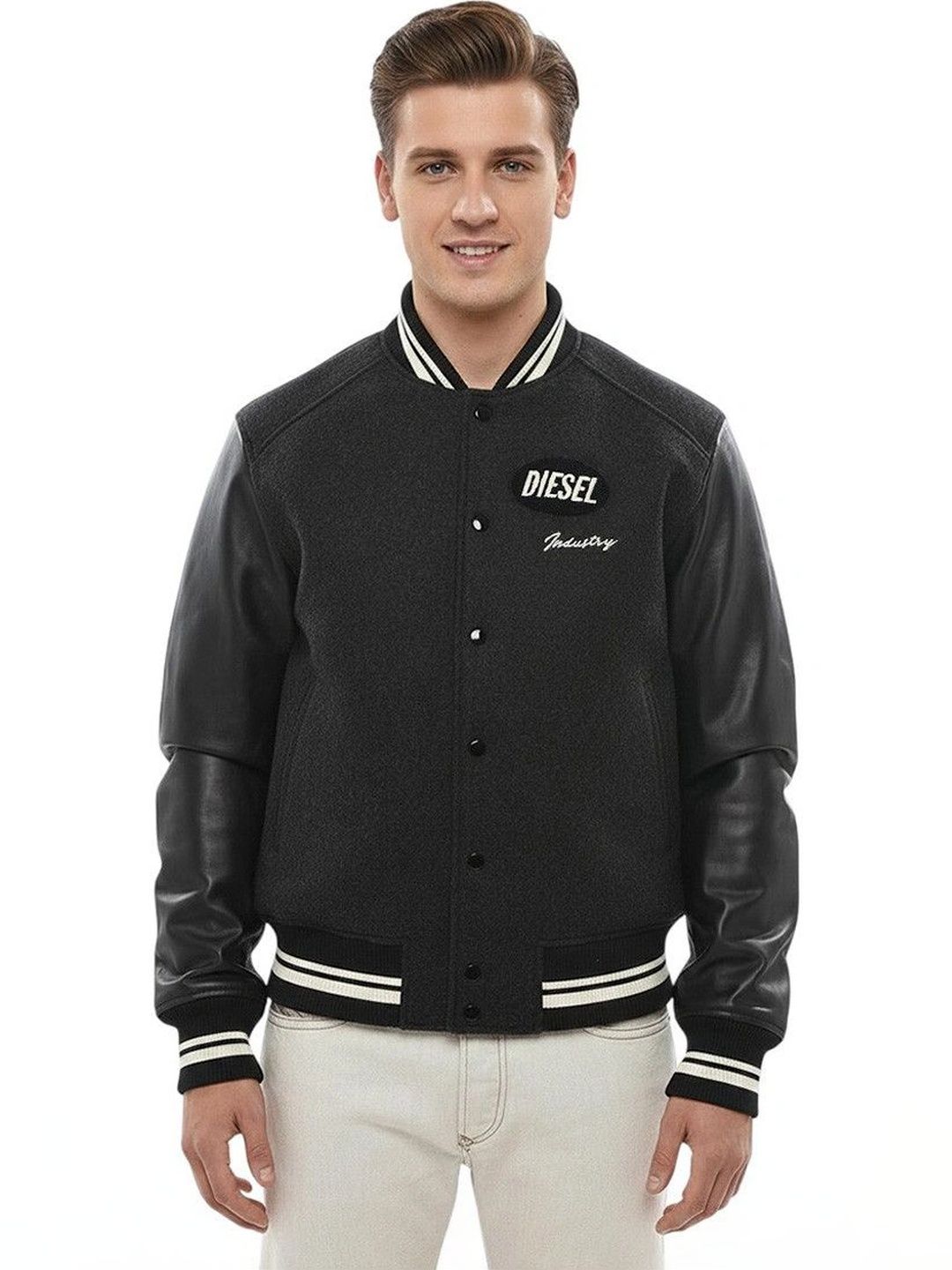 DIESEL Men Woollen Varsity Jacket-picture-11