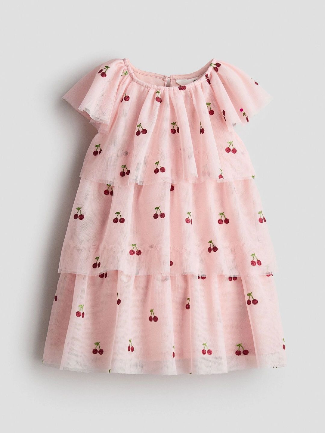 H&M Girls Glittery-Print Dress-image-36