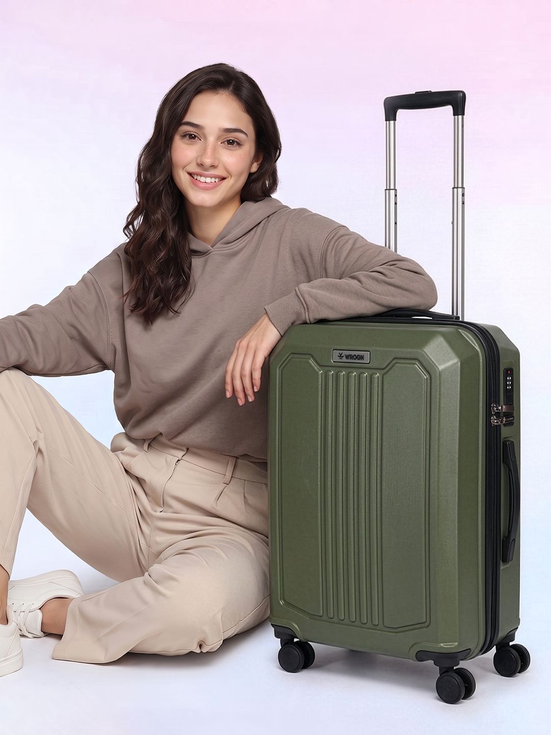 WROGN Textured Hard-Sided Cabin Trolley Bag 37 L-picture-20