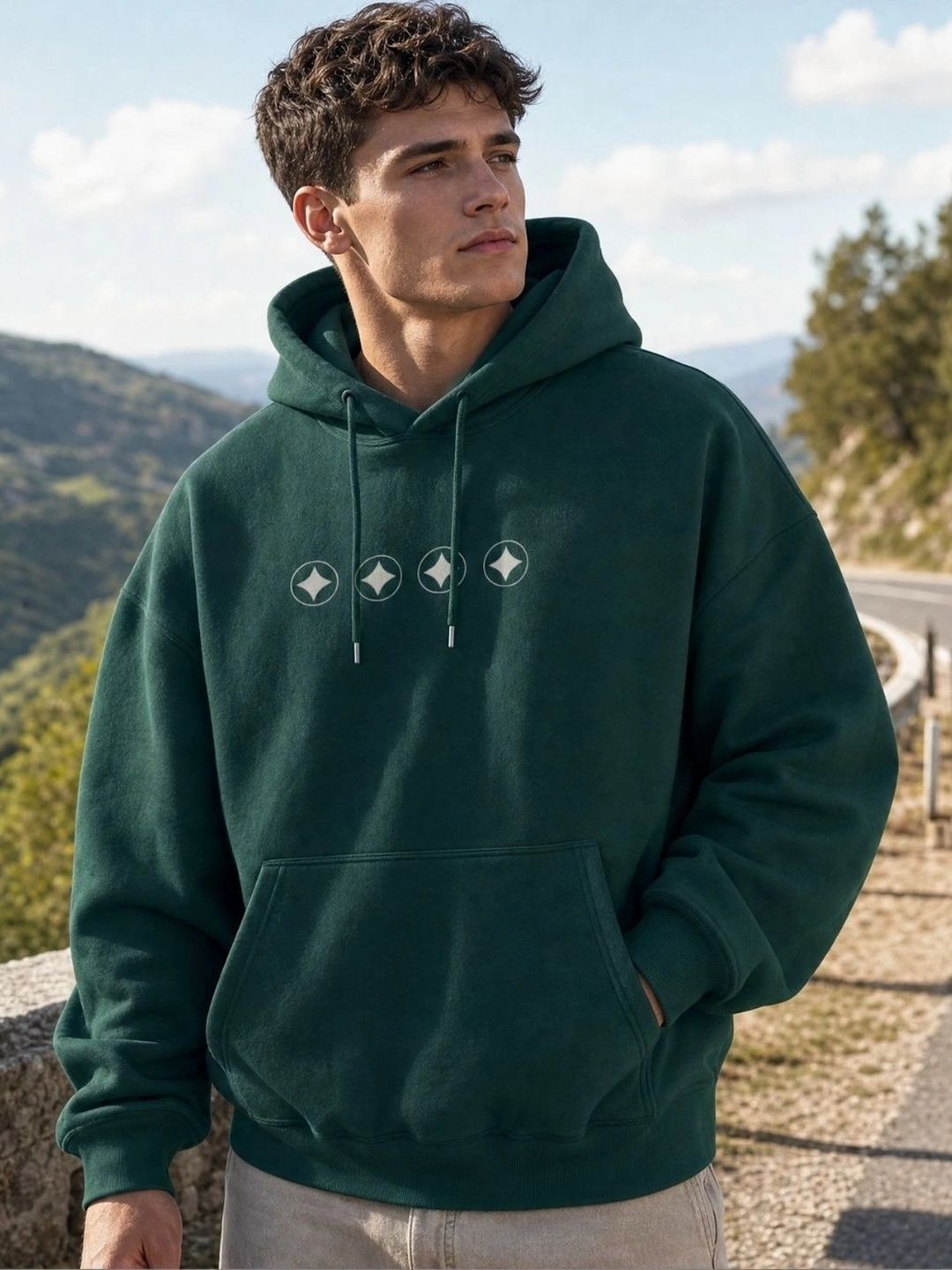 NOBERO Men Printed Hooded Sweatshirt-picture-10