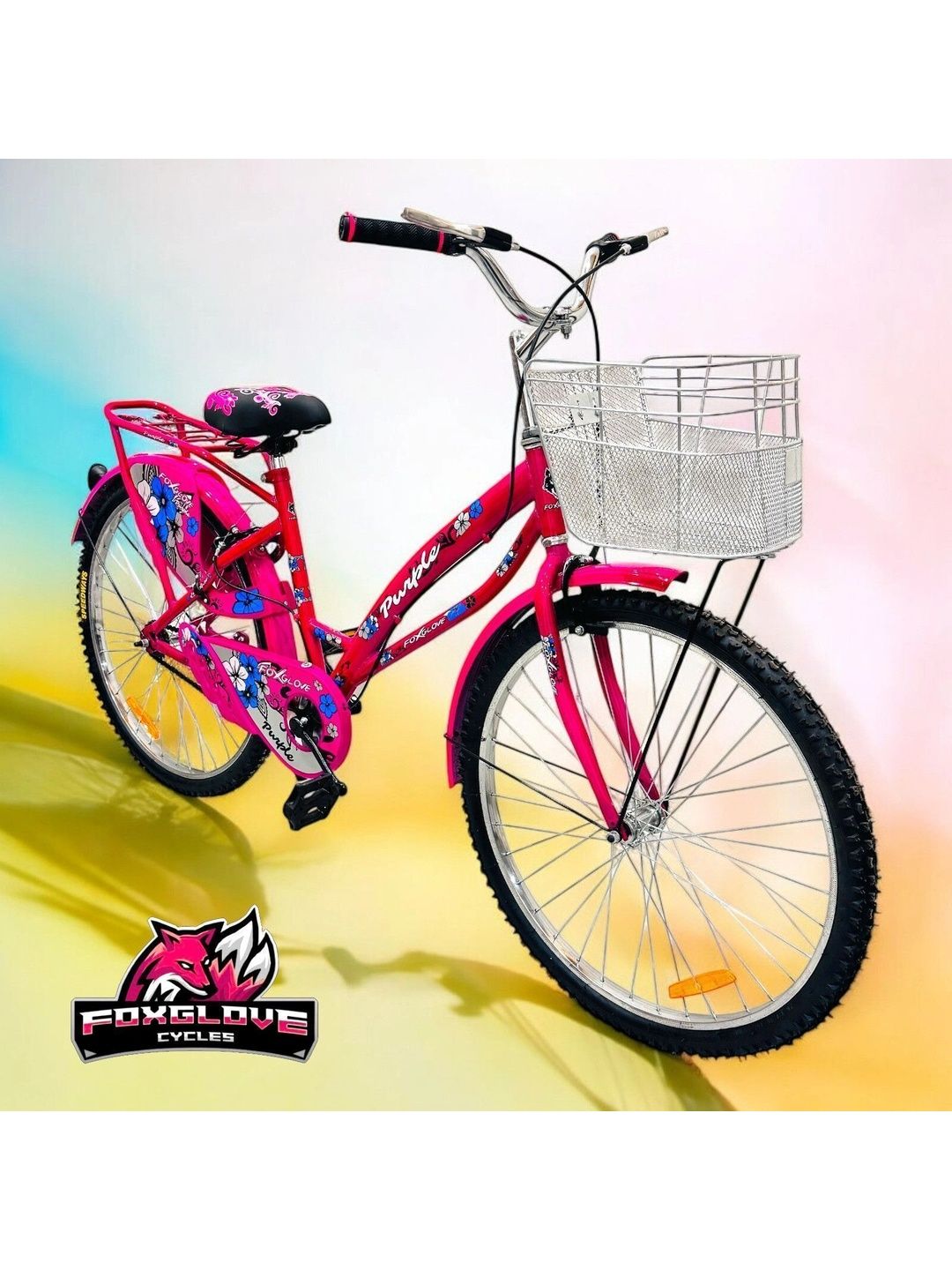 FOXGLOVE PURPLE Patterned Glossy Bicycle - 26 Inch-image-1