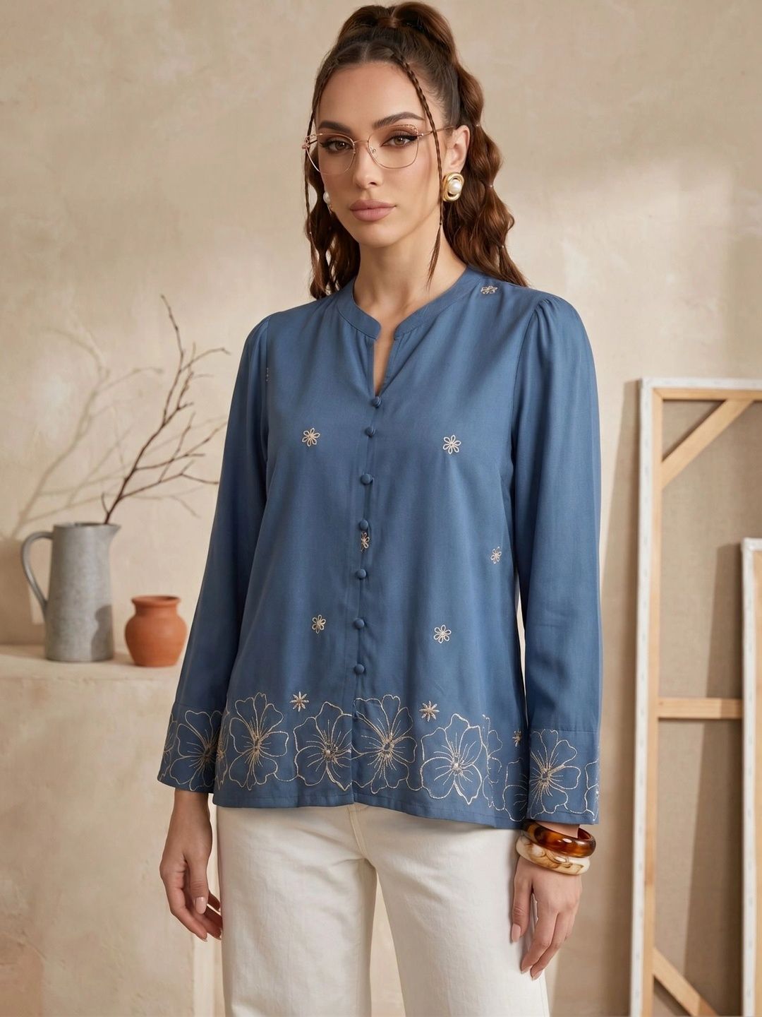 Anouk Floral Embroidered Top-picture-36