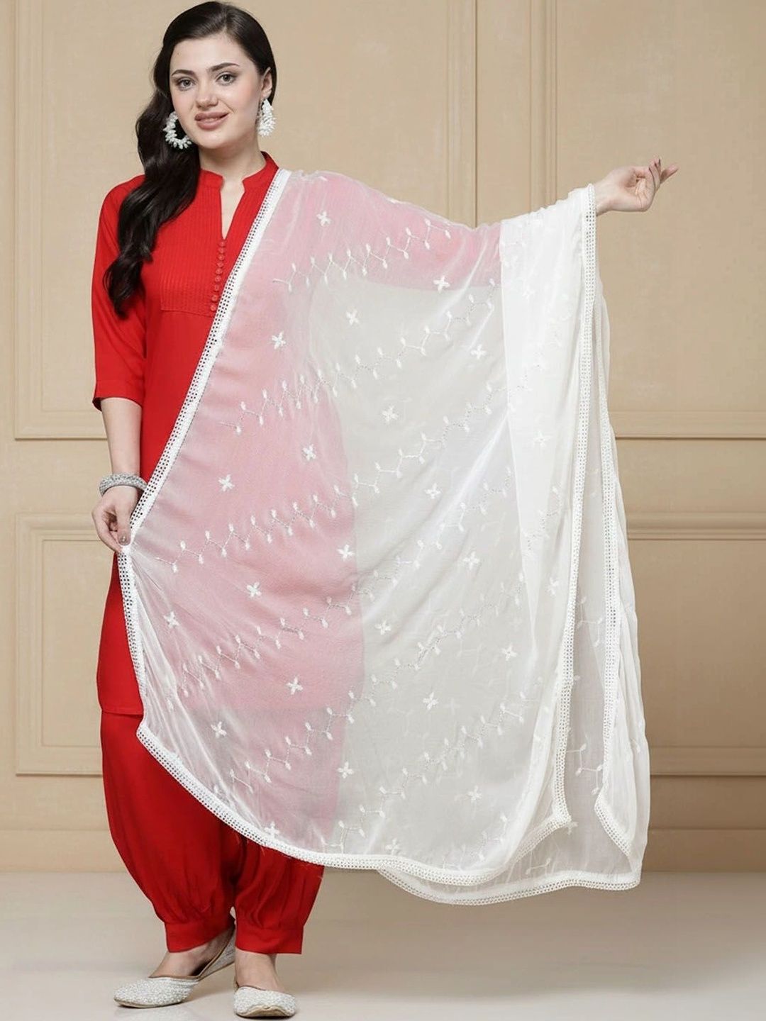 KALINI Ethnic Motifs Embroidered Dupatta with Sequinned-picture-29