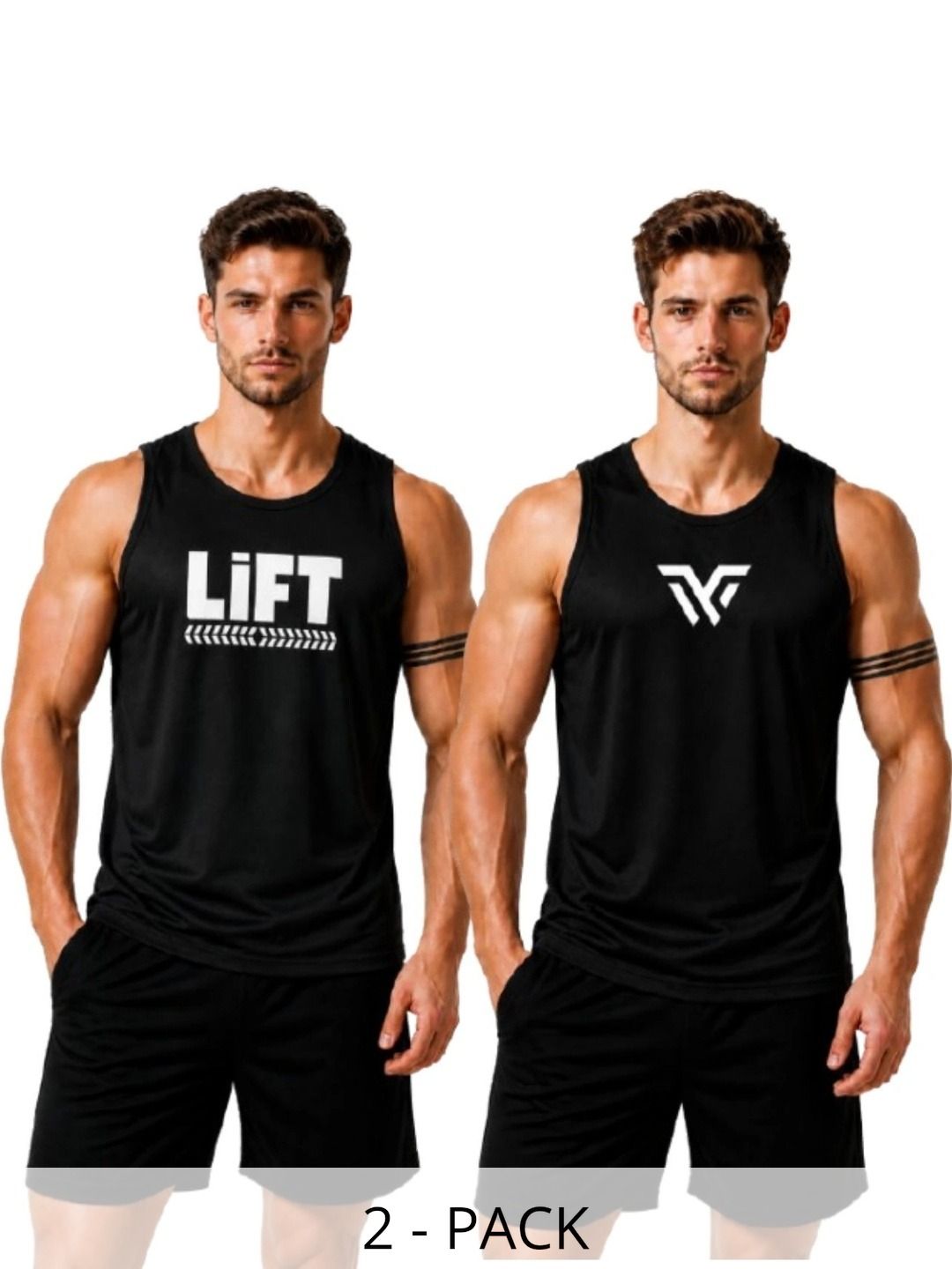 Shri Salasar Balaji Pack of 2 Printed Gym Vest-picture-16