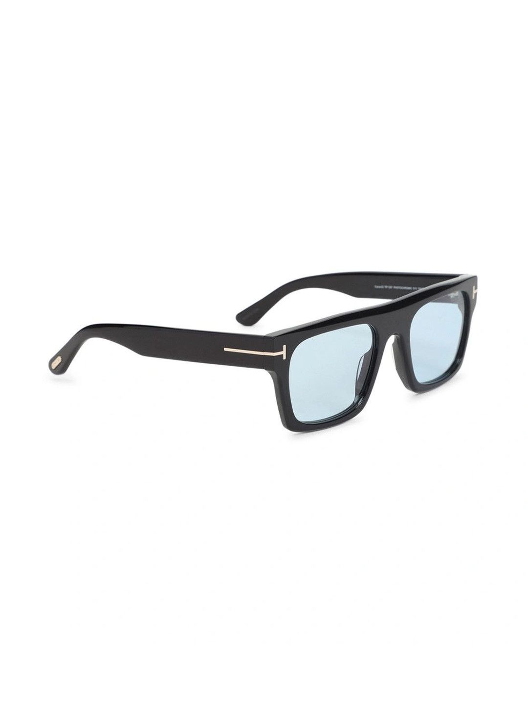 Tom Ford Unisex Blue Lens & Black Rectangle Sunglasses with-picture-12