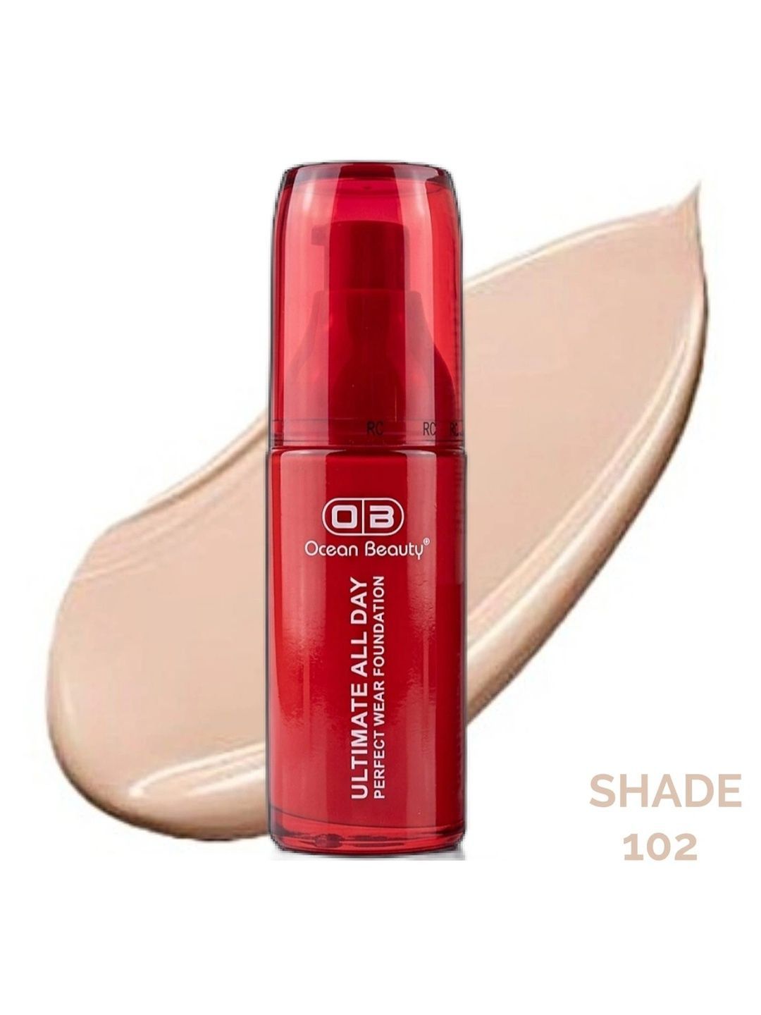 OB Ocean Beauty Waterproof HD Base Liquid Foundation - 40 ml - 102-picture-19