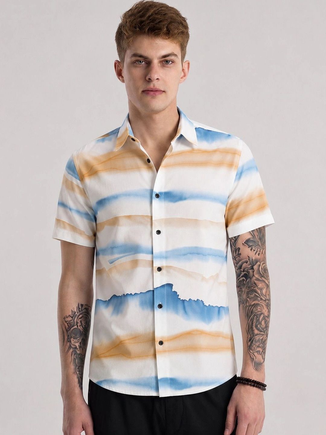 SZN Men Classic Printed Casual Shirt-picture-10