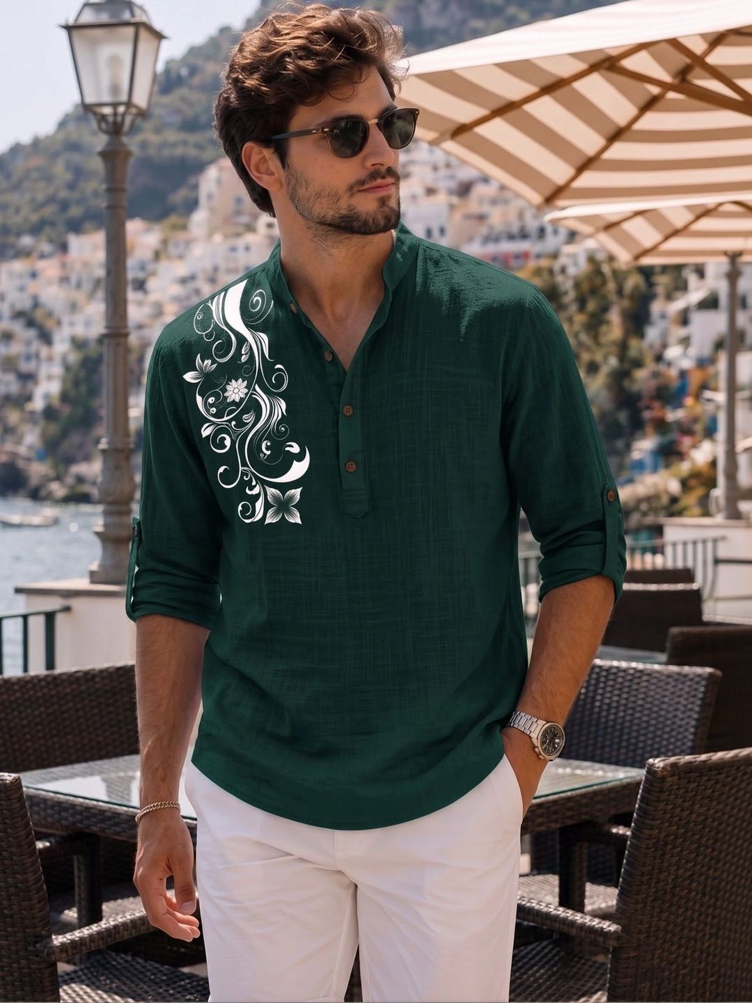 Zombom Men Standard Floral Printed Casual Shirt-picture-29