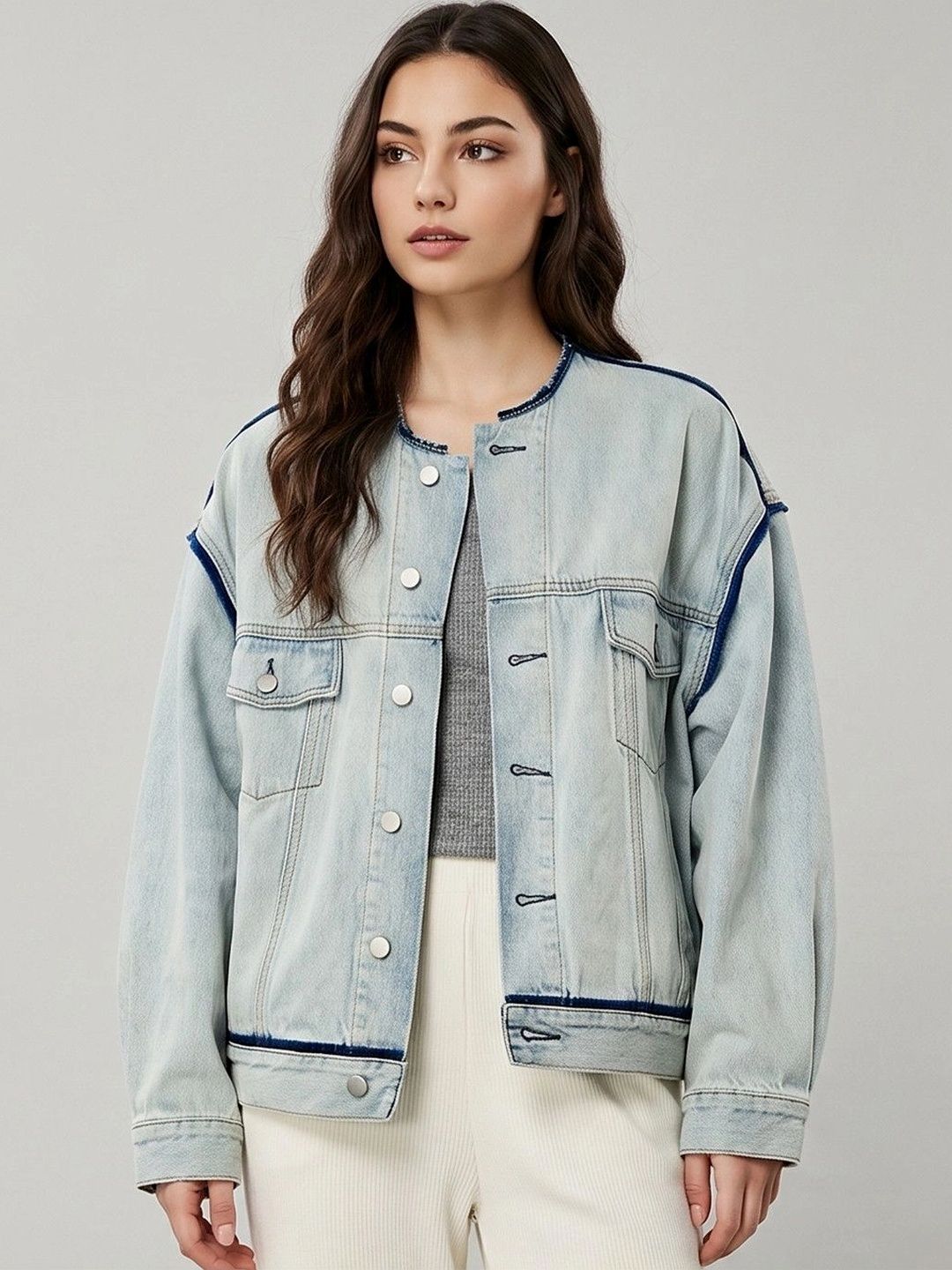 Suo Women Denim Jacket-picture-48