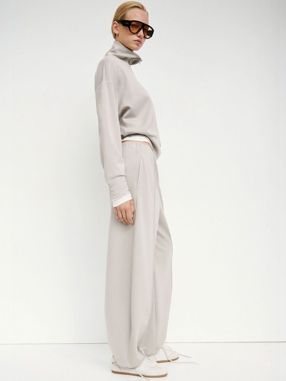 H&M Women Viscose-Blend Barrel Trousers-picture-21