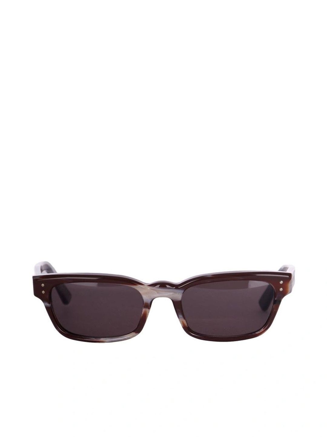 Marni Unisex Black Lens & Brown Rectangle Sunglasses with-image-44