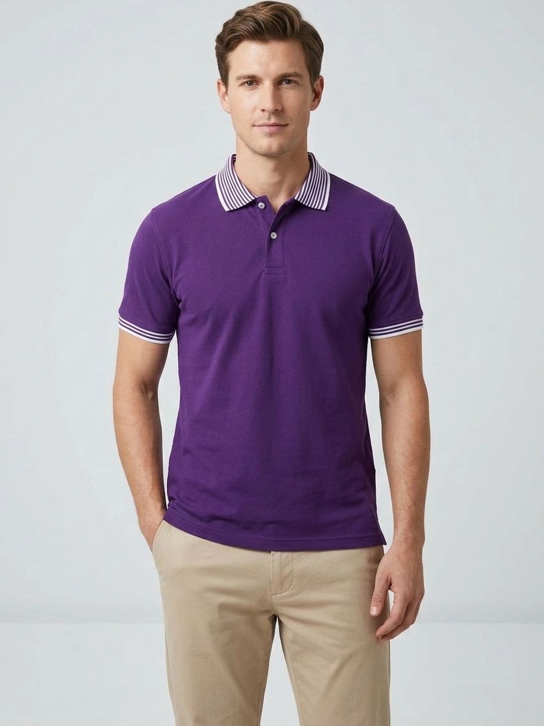 R.Code by The Roadster Life Co. Men Polo Collar T-shirt-picture-44