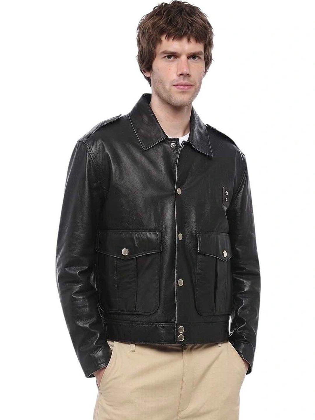 Dsquared2 Men Leather Leather Jacket-picture-15