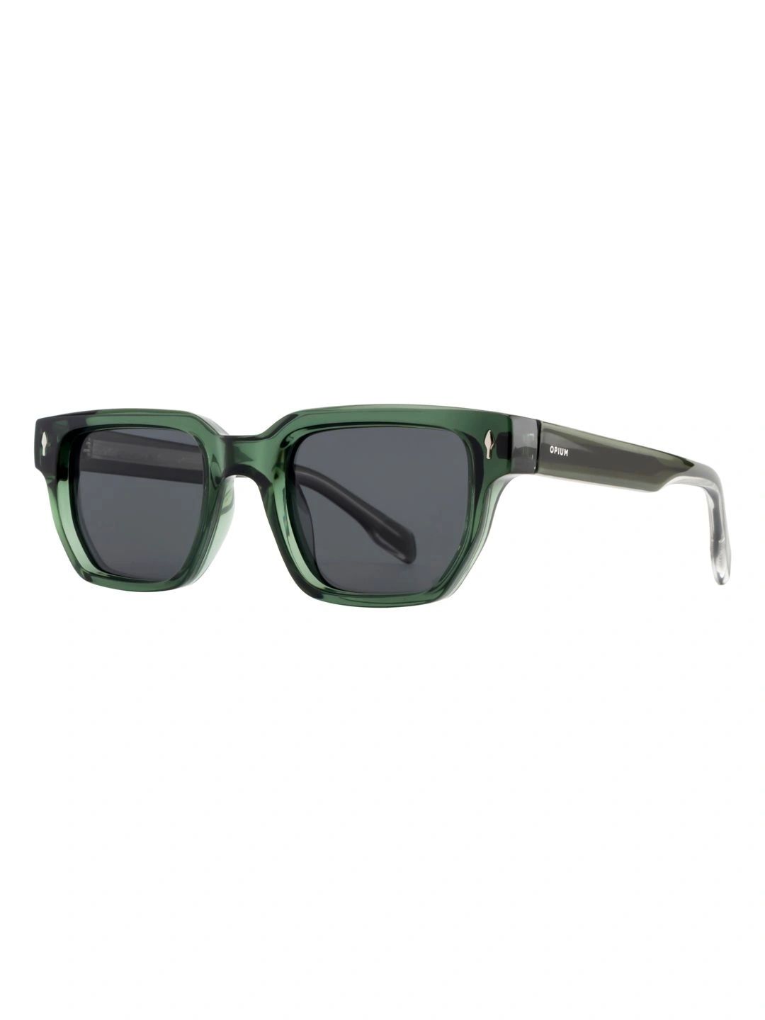 OPIUM Men Black Lens & Green Rectangle Sunglasses with-image-49