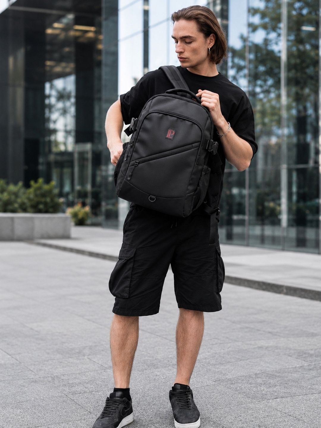 LOUIS POLO Unisex Travex Backpack with Compression Straps-picture-40
