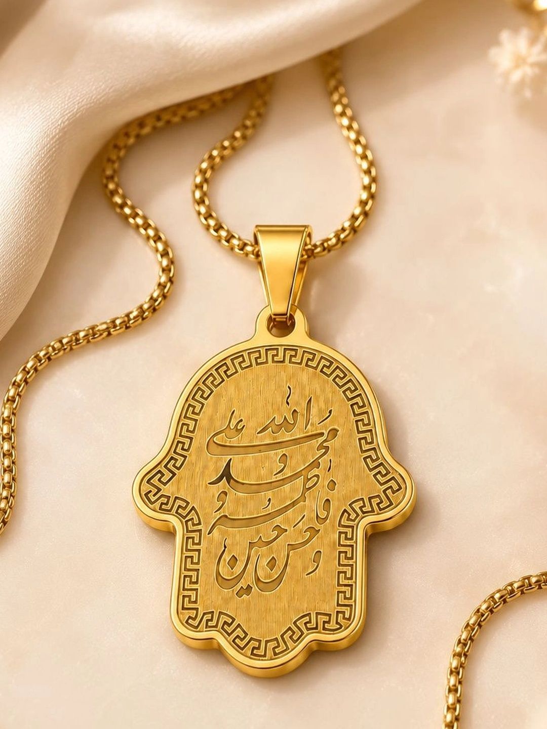 M Men Style Gold-Plated Quirky Pendants with Chains-picture-29
