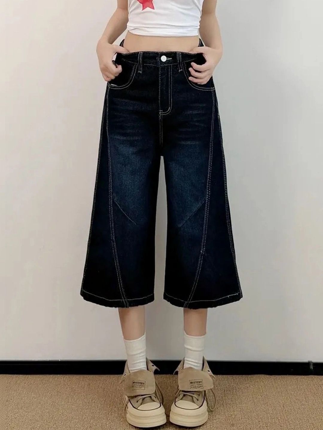 LULU & SKY Women Wide Leg High-Rise Jeans-picture-16