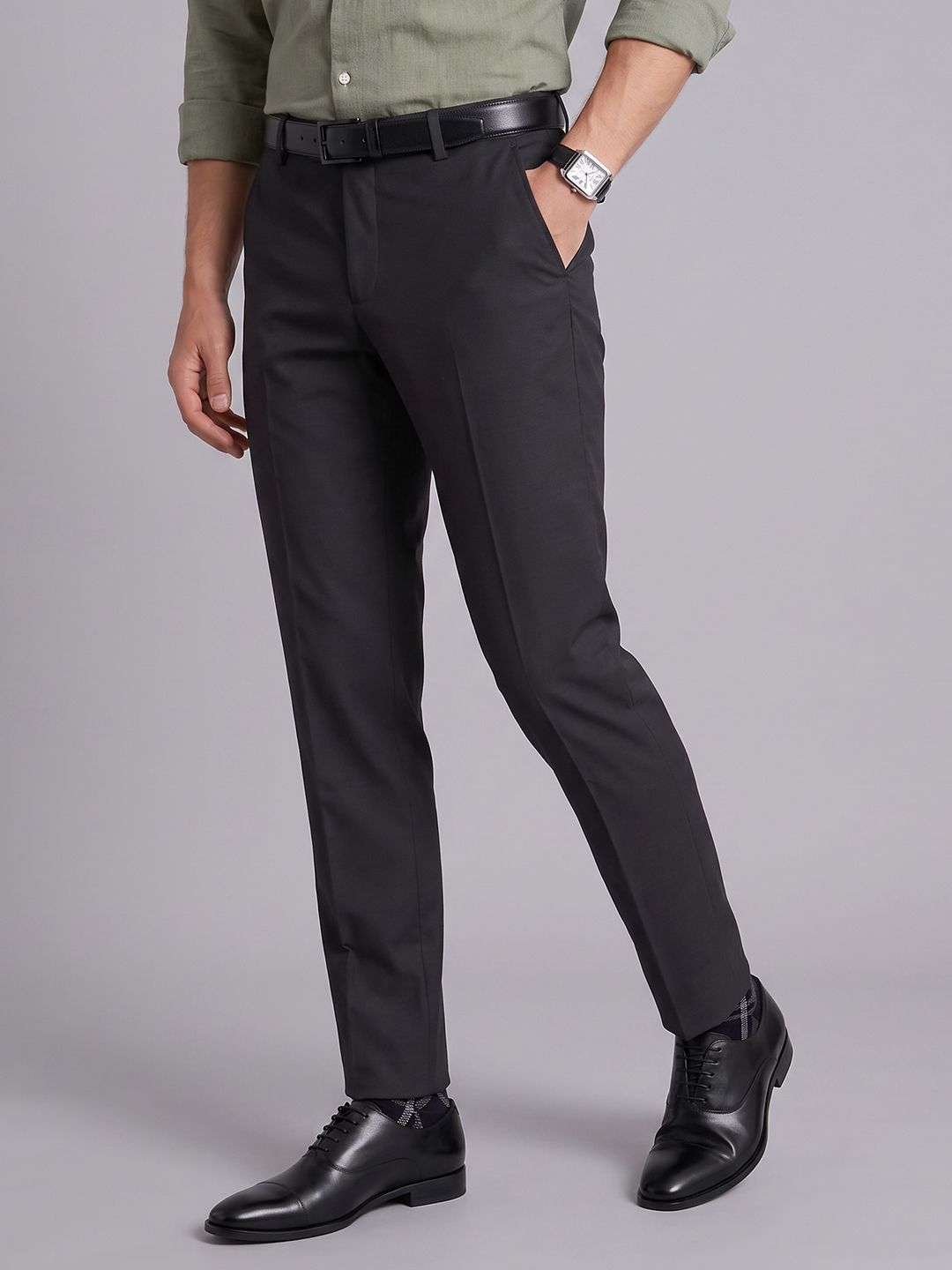 Arrow Men Tapered Fit Formal Trouser-picture-33