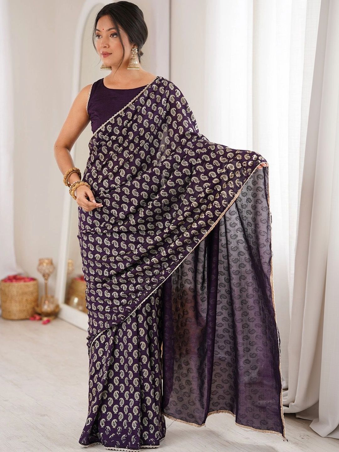 Mitera Paisley Art Silk Designer Saree-picture-31