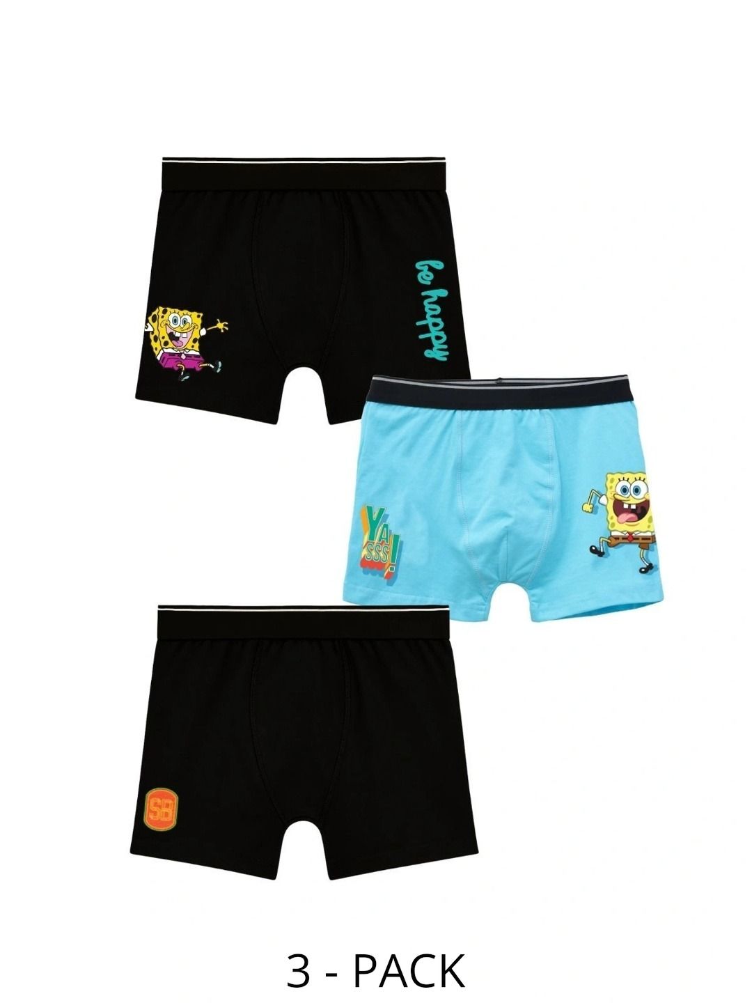 Button Bear Boys Pack of 3 Cotton Blend Printed Trunks-picture-15