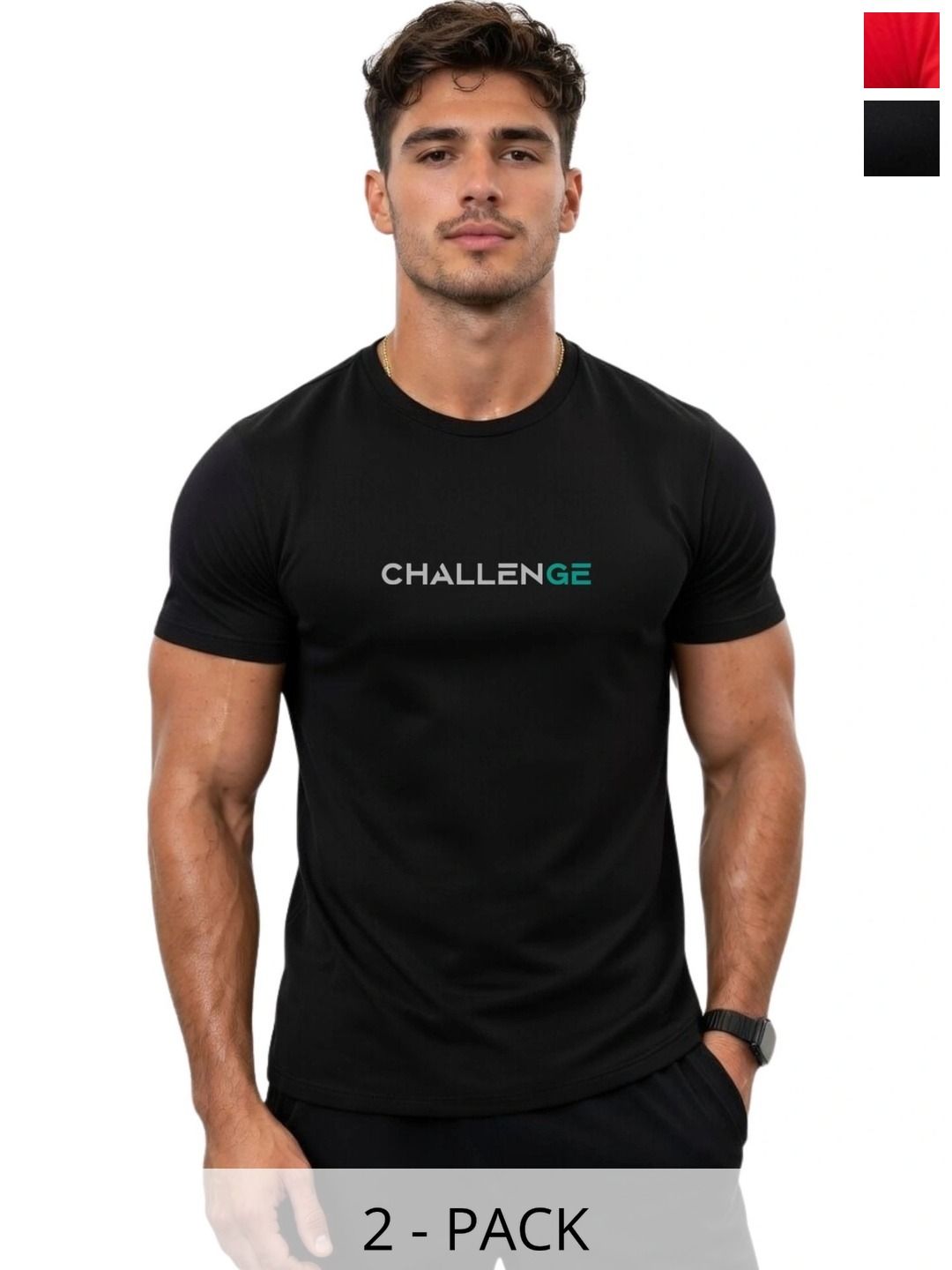 3Colors Men Typography 2 Printed Moisture Wicking T-shirt-picture-6