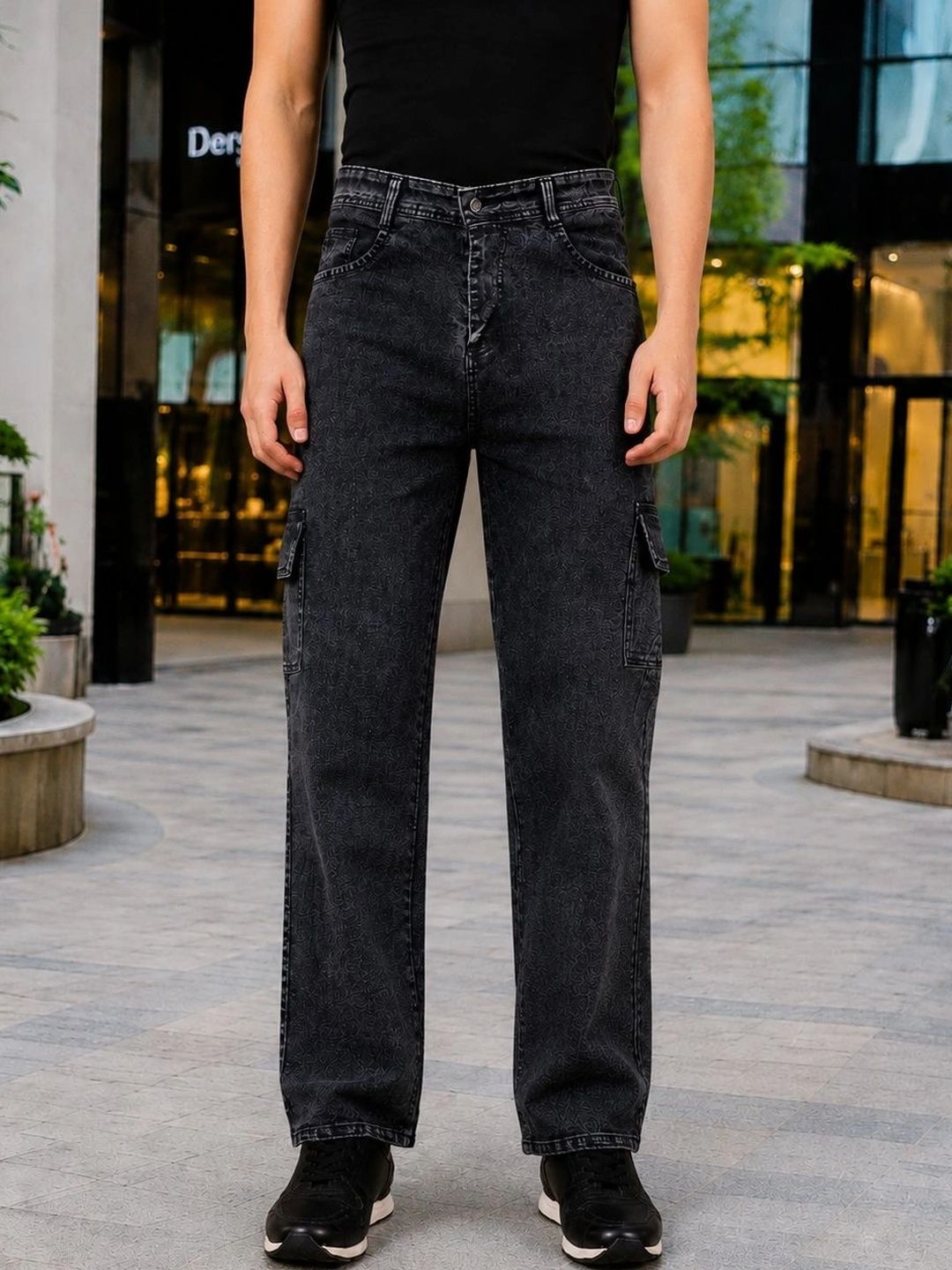 HERE&NOW Men Classic Cargos Trousers-picture-55