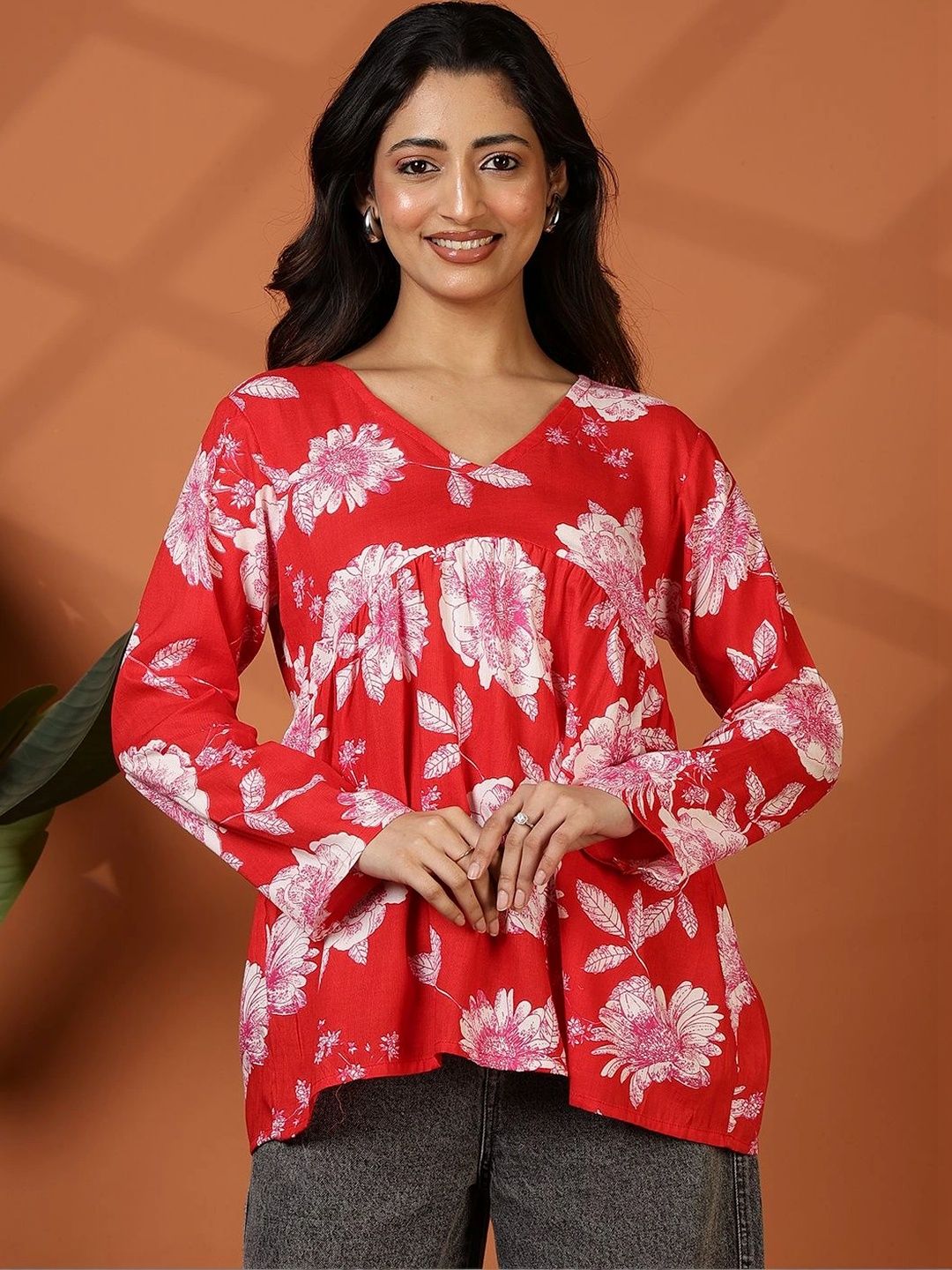 Lotus Loom Floral Print Top-picture-19