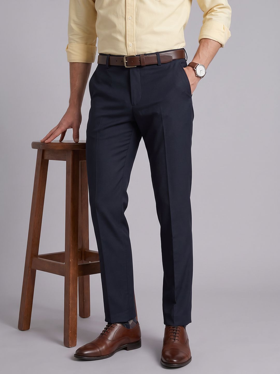 Arrow Men Tapered Fit Formal Trouser-picture-49