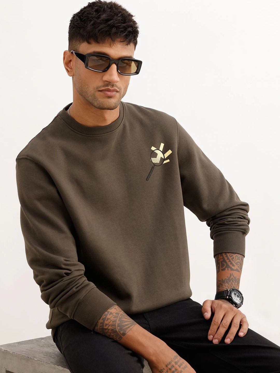 WROGN Men Printed Sweatshirt-picture-50