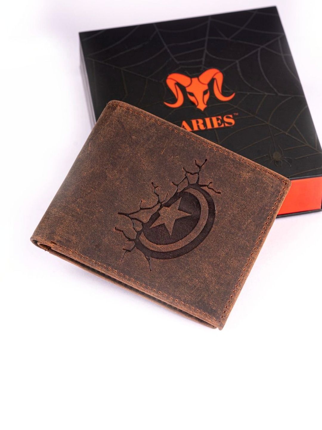 Aries Men Printed Leather Two Fold Wallet-image-21
