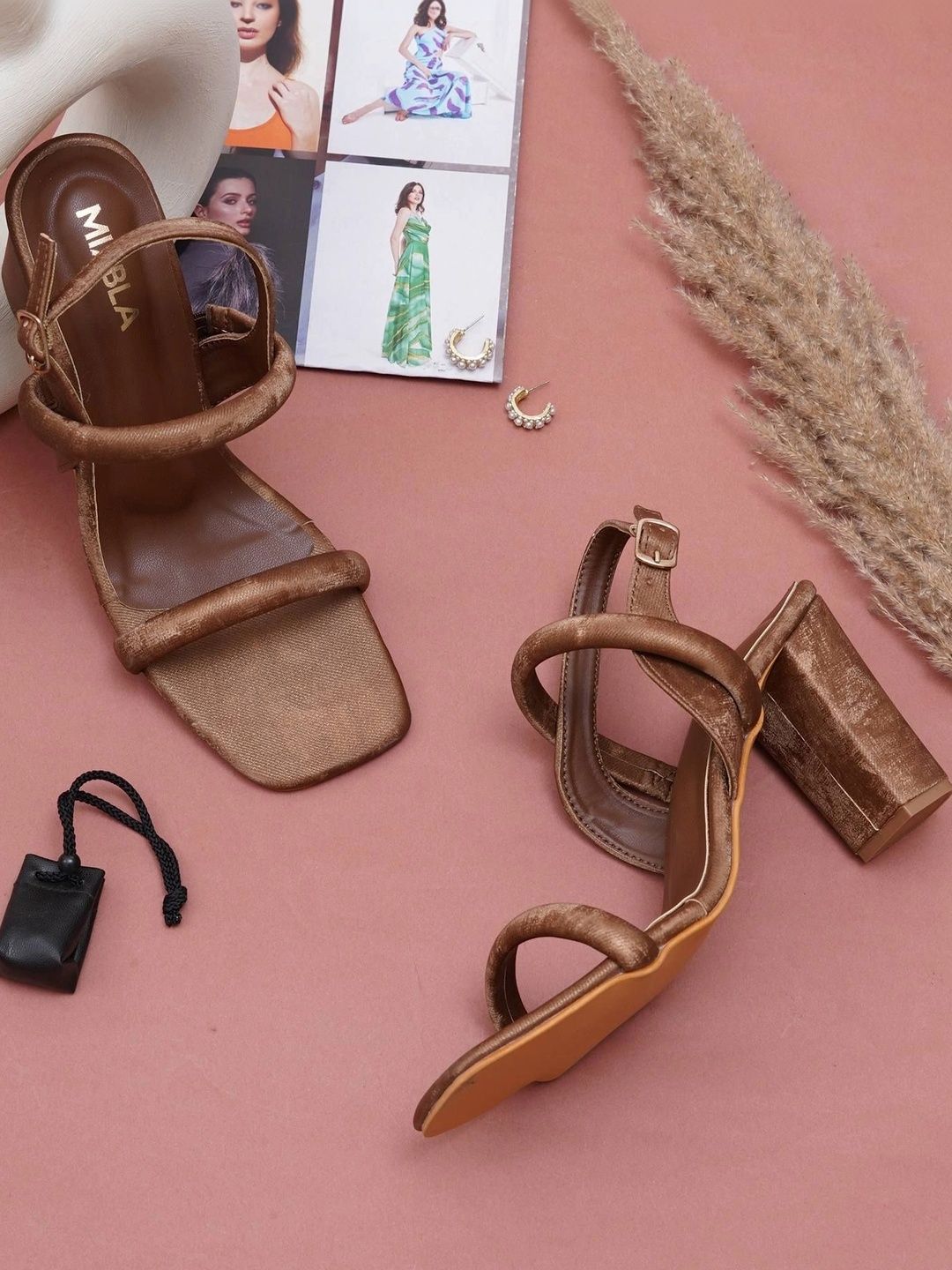 MIXBLA Textured Block Sandals-picture-49