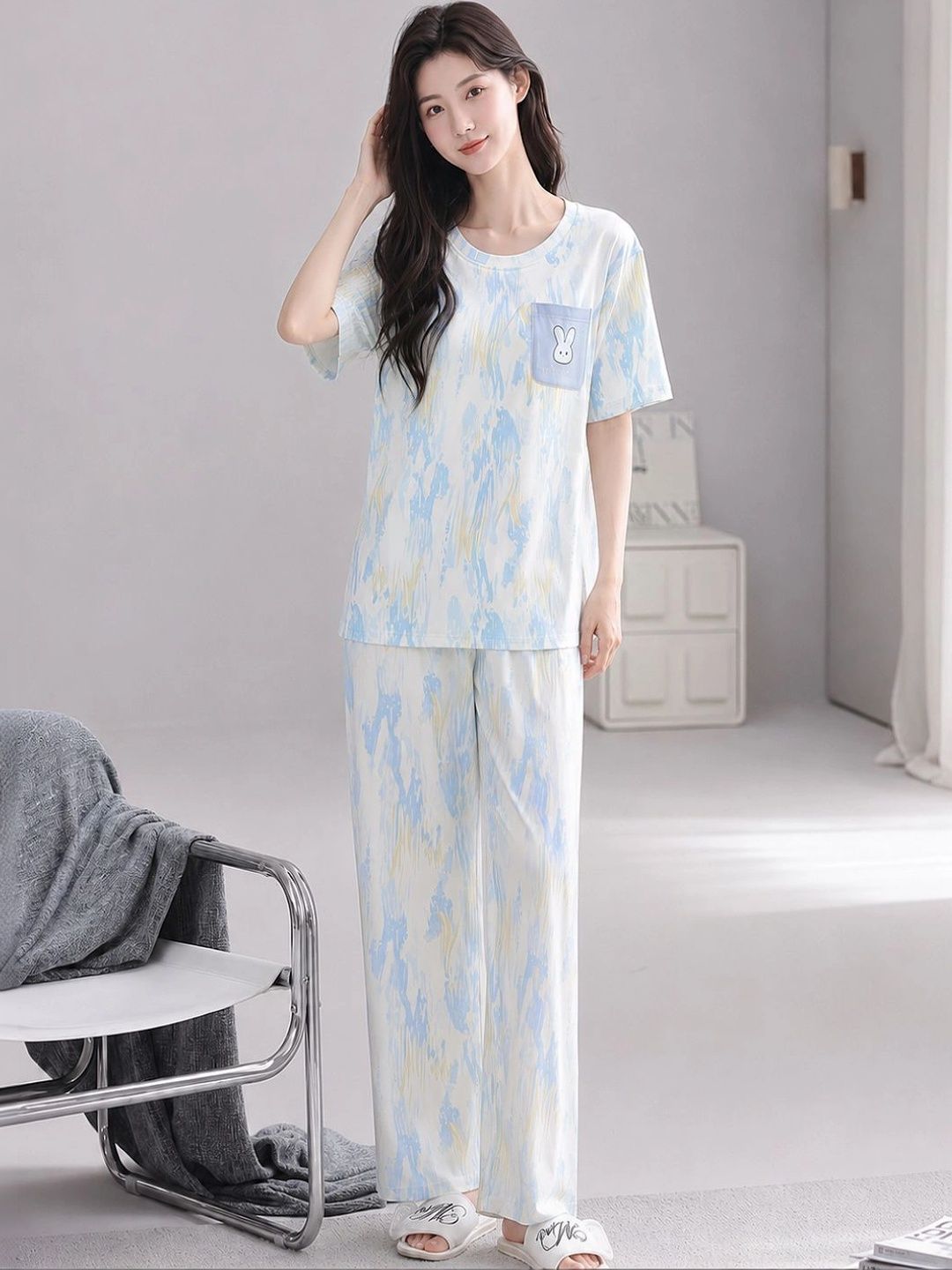LARIX Women Printed Night suit-picture-8