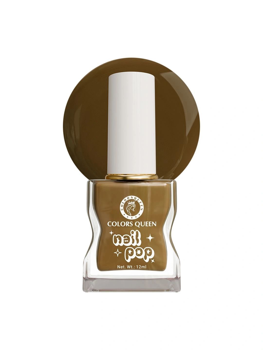 Colors Queen Nail Pop Glossy Gel Finish & Quick Drying Nail Polish - 12 ml - Mustard Spice-picture-15