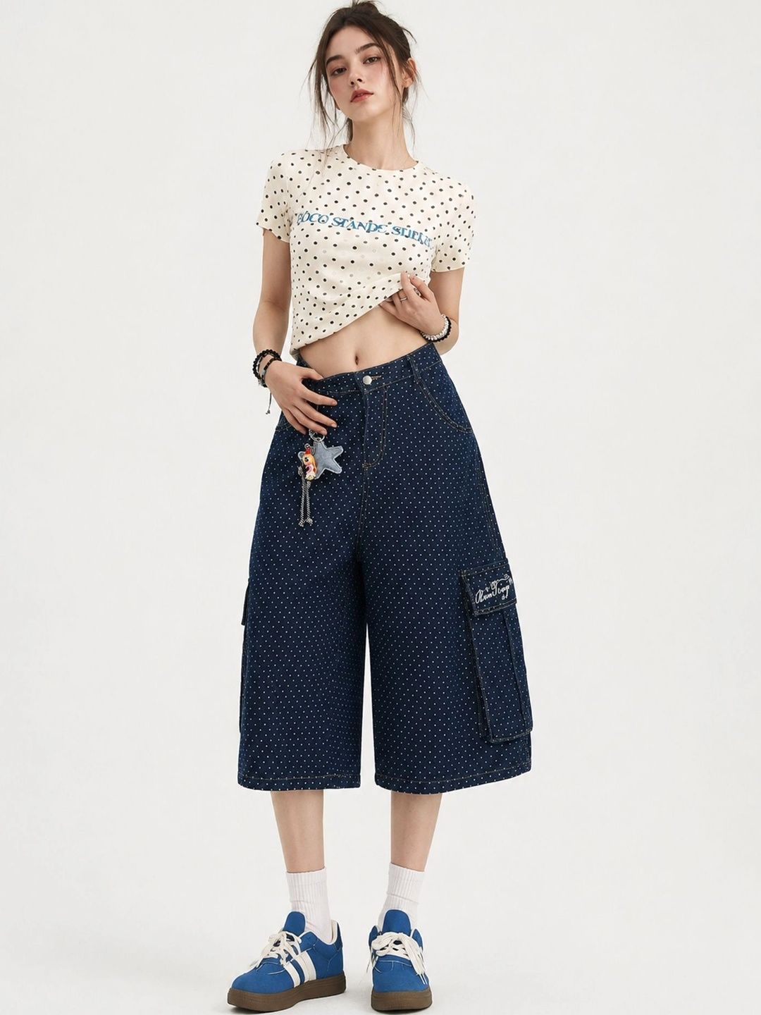 LULU & SKY Women Wide Leg Mid-Rise Jeans-picture-46