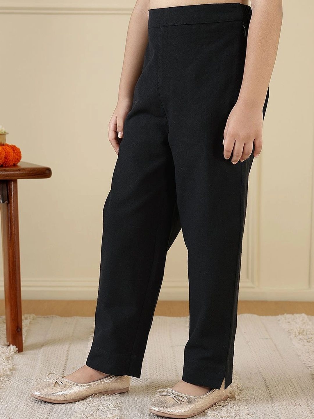 Fabindia Girls High-Rise Trousers-image-18