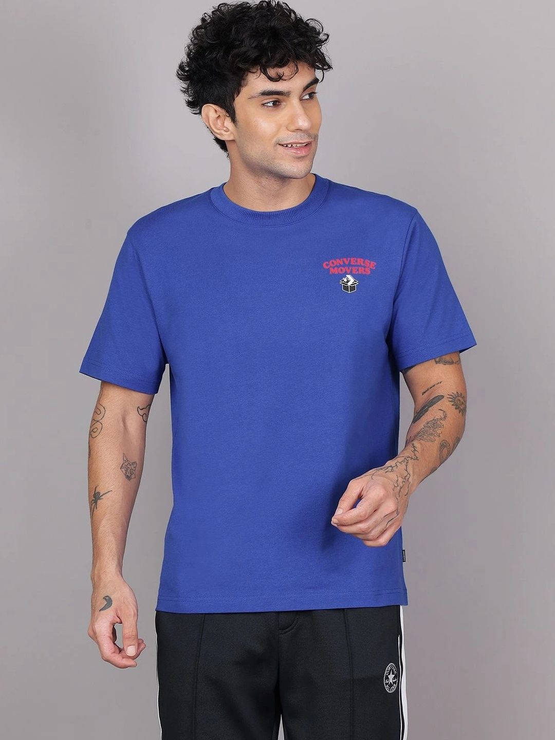Converse Unisex Brand Logo Printed T-shirt-picture-56