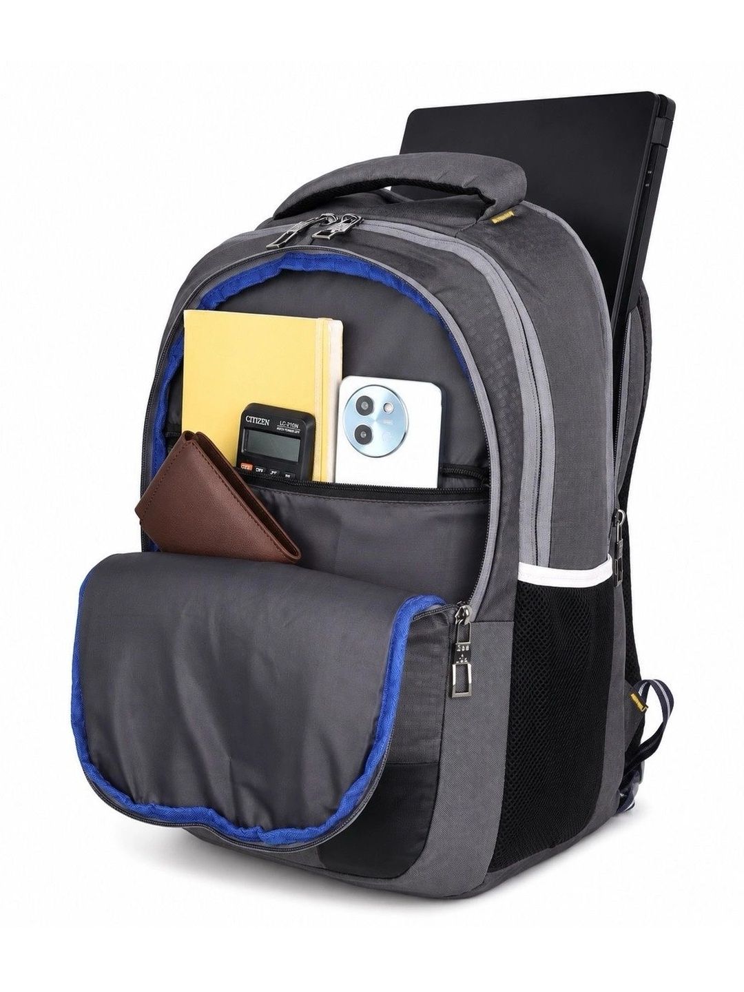 Seenlee Men Contrast Detail Backpack with Compression Straps-picture-28