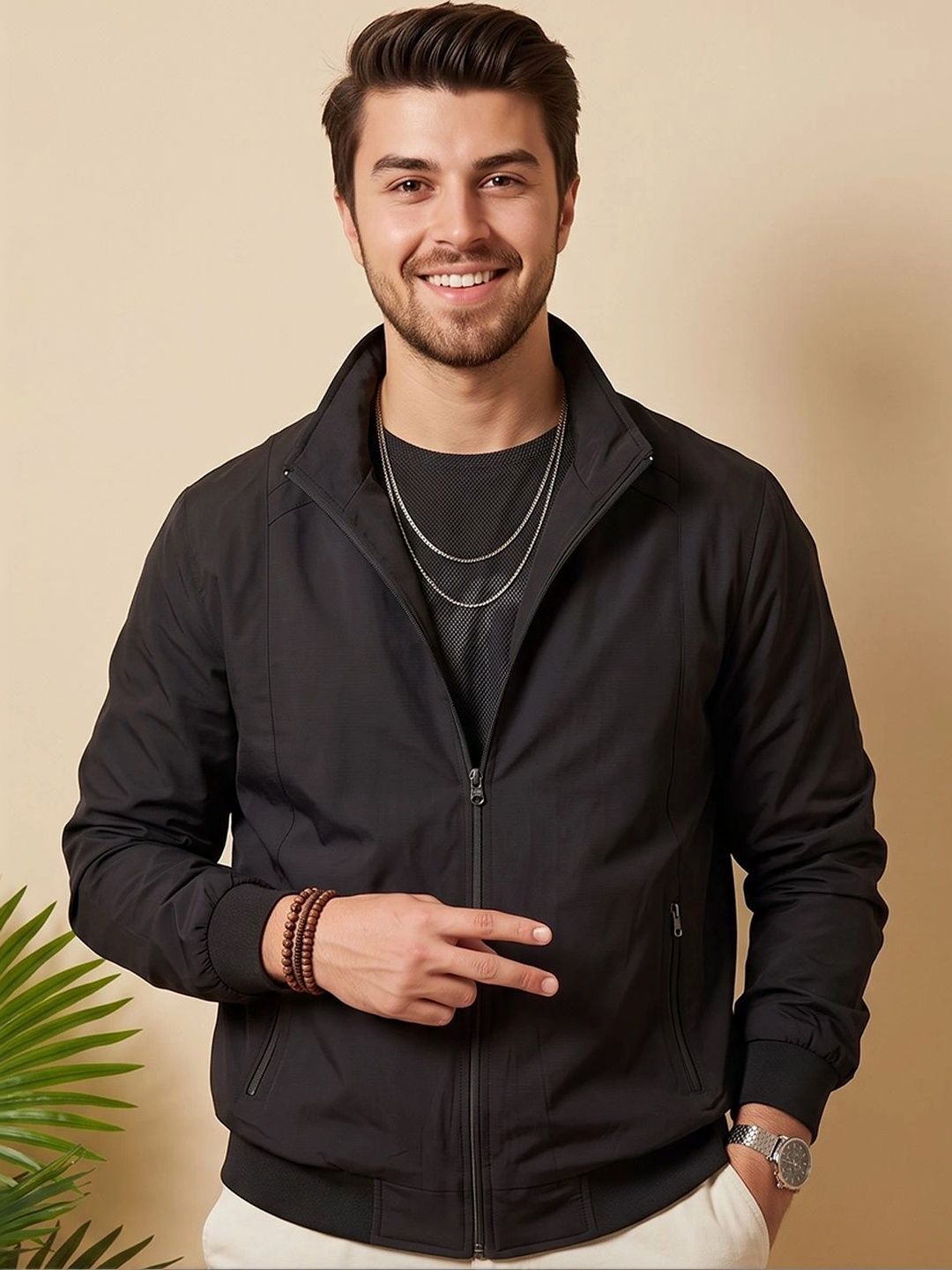 CLOUD COTTON Men Lightweight Bomber Jacket-picture-17